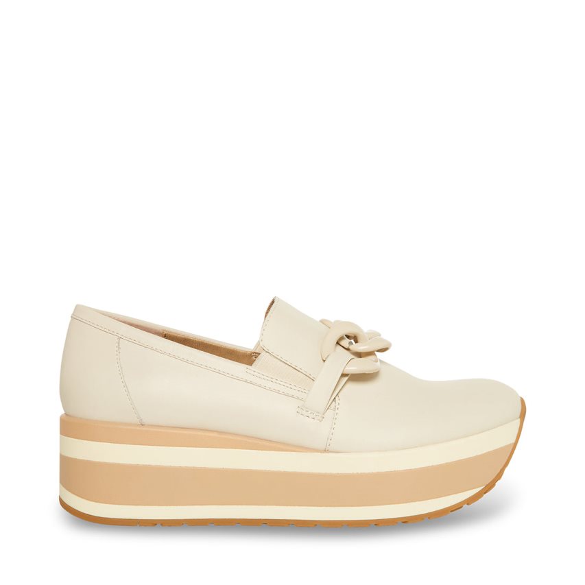 Zapatos Plataforma Steve Madden Haze Cuero Mujer Beige | ES JO8314